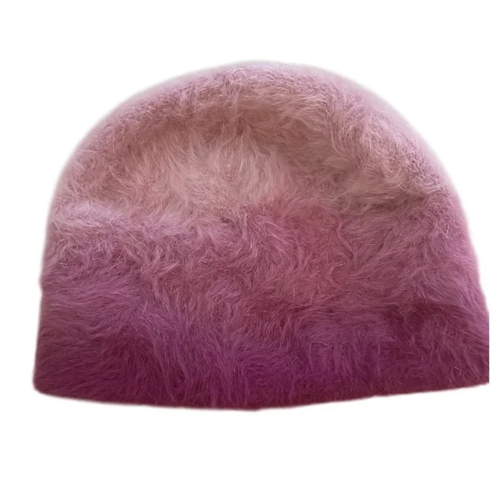 Plush Angora Blend Ombre hat no brand